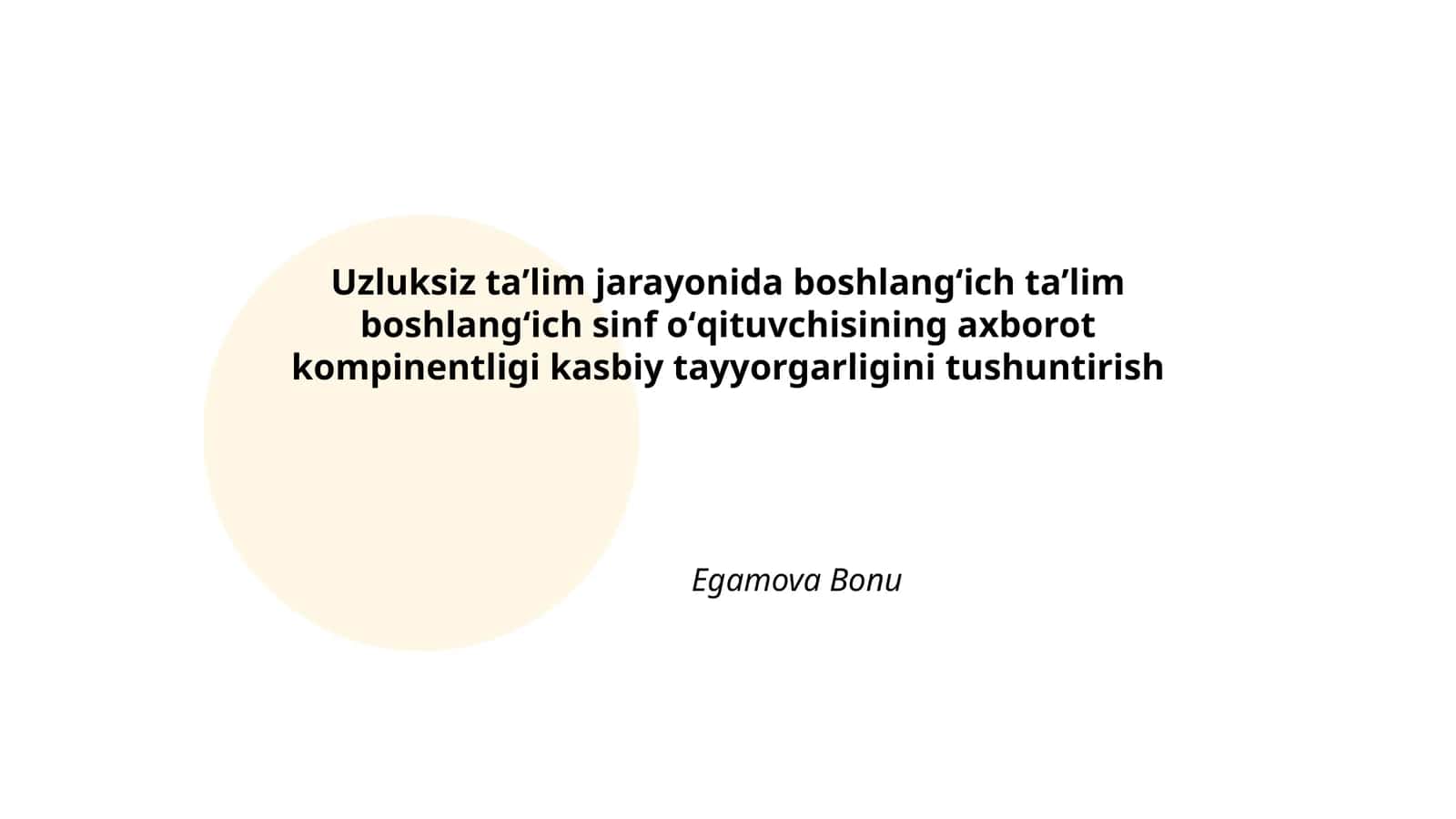 Axborot komponentligi kasbiy tayyorgarligi 1