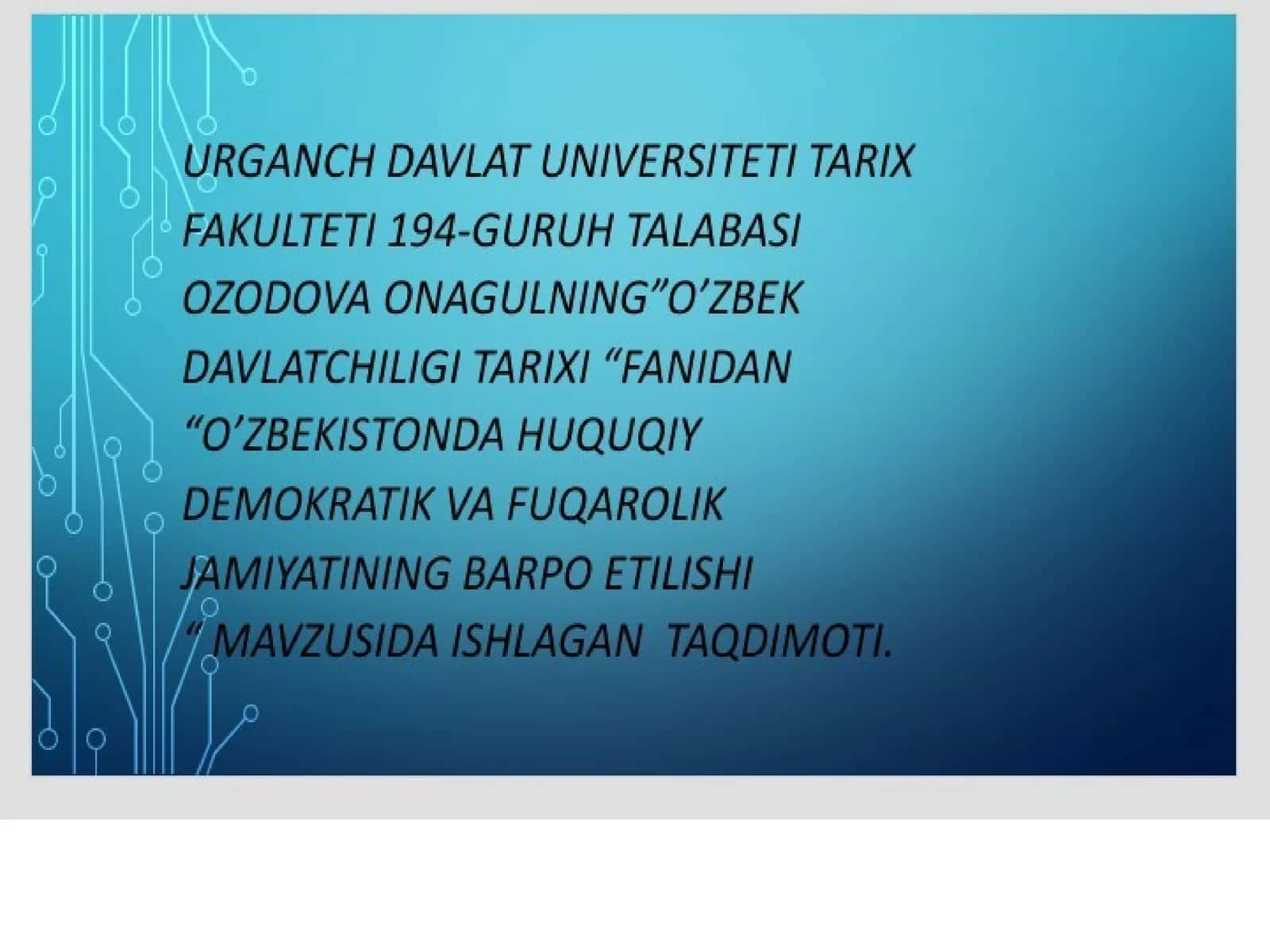 O'zbekiston Respublikasi mustaqilligining e'lon qilinishi 1