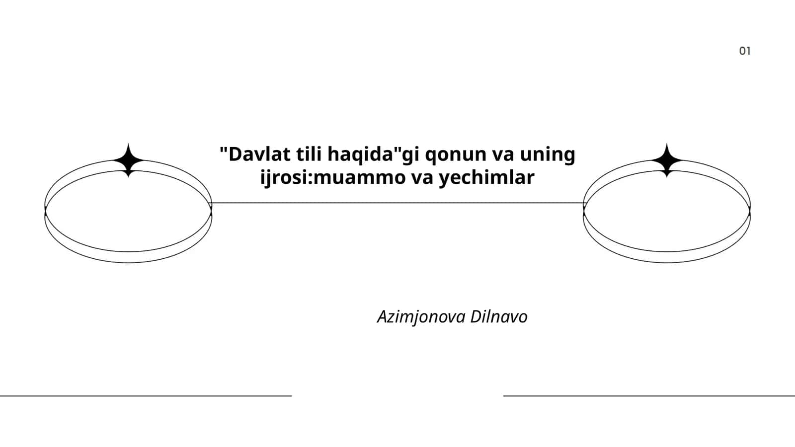 Davlat tili haqida qonun va uning ijrosi: muammo va yechimlar 1