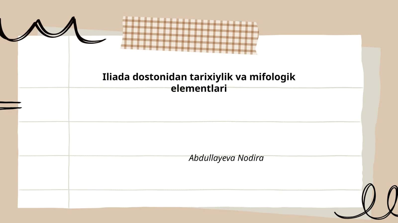 Iliada dostonidan tarixiylik va mifologik elementlari 1