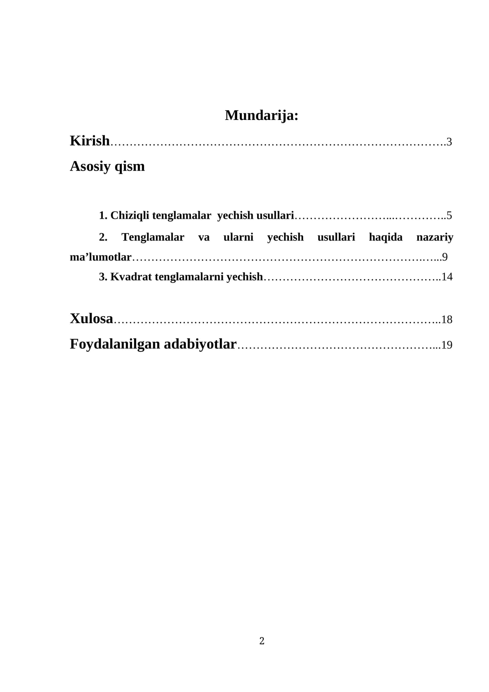 Matematika sohasidagi ta'lim sifatini oshirish 1