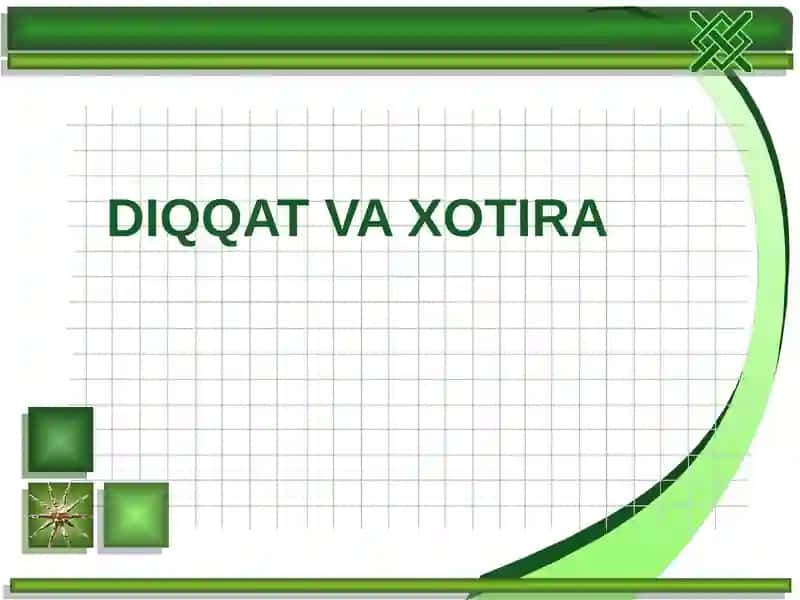 Diqqat va xotira
