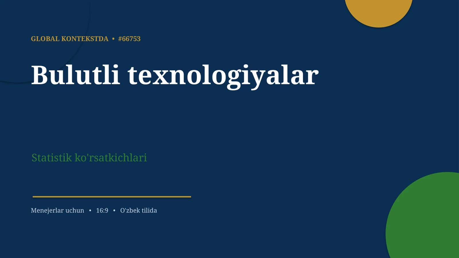 Bulutli texnologiyalar 1