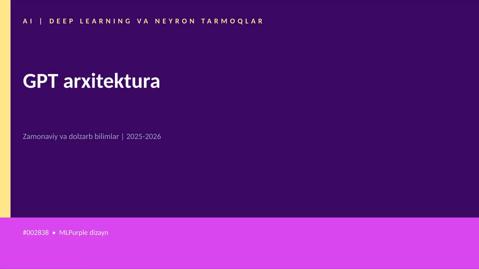 GPT arxitektura 1