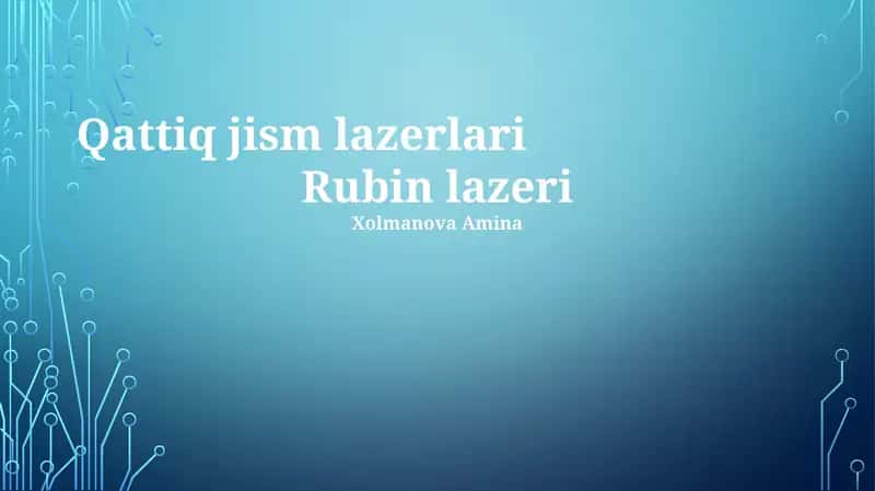 Rubin lazeri 1