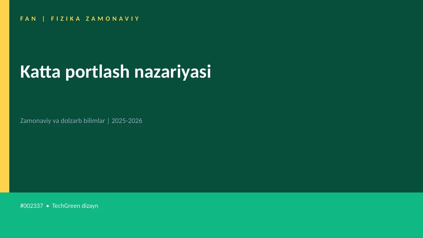 Katta portlash nazariyasi 1