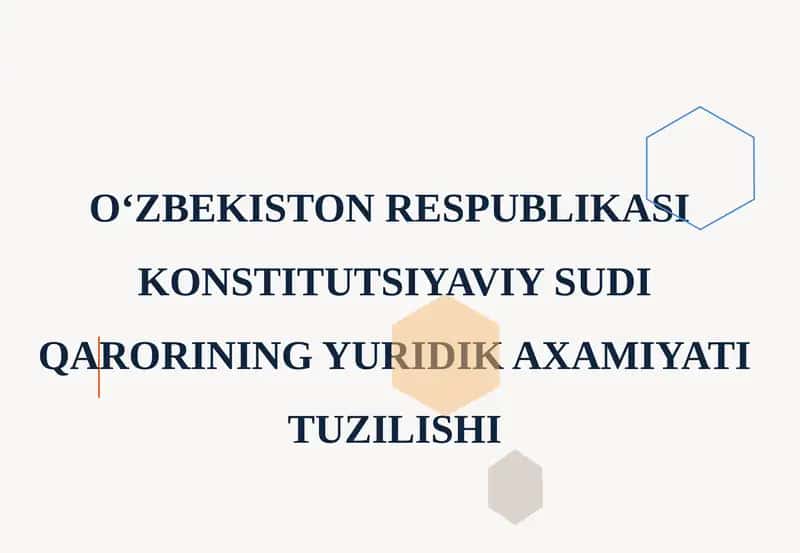 O‘zbekiston Respublikasi Konstitutsiyaviy Sudi 1