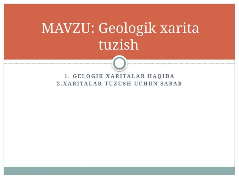 Geologik xaritalar 1