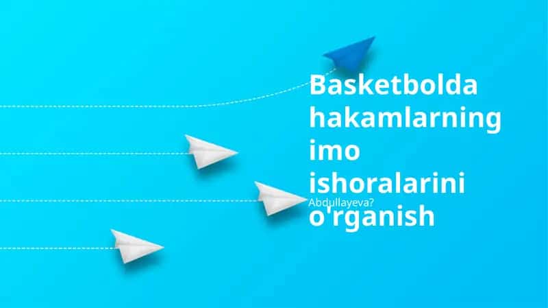 Basketbolda hakamlarning imo ishoralarini o'rganish 1