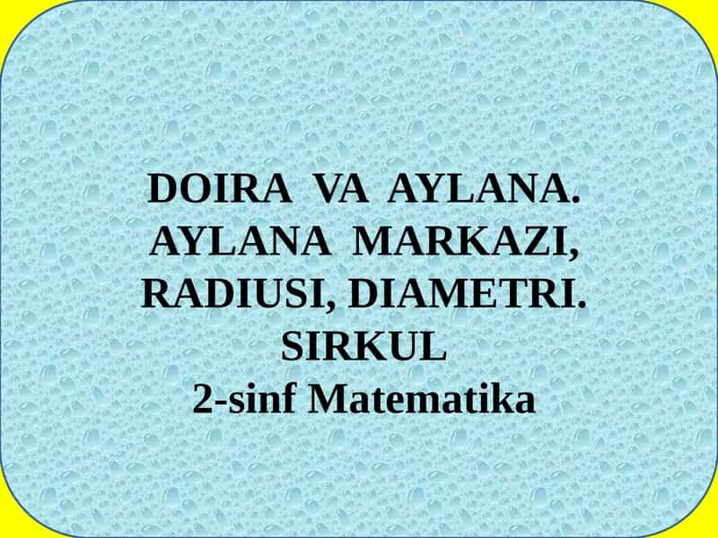 Matematika 1