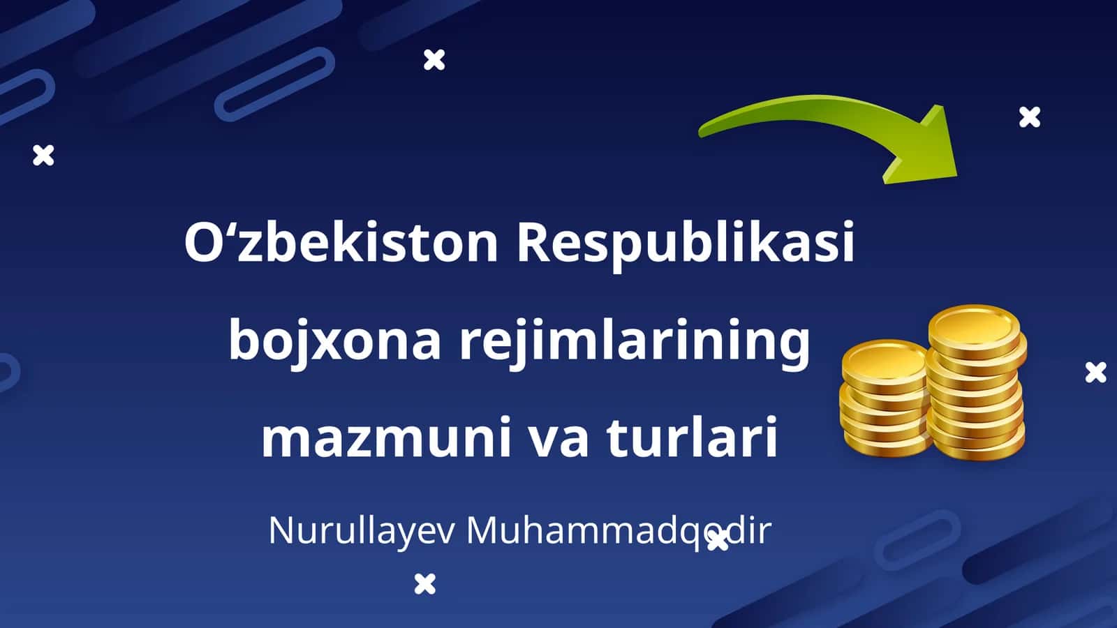 O‘zbekiston Respublikasi bojxona rejimlarining mazmuni va turlari 1
