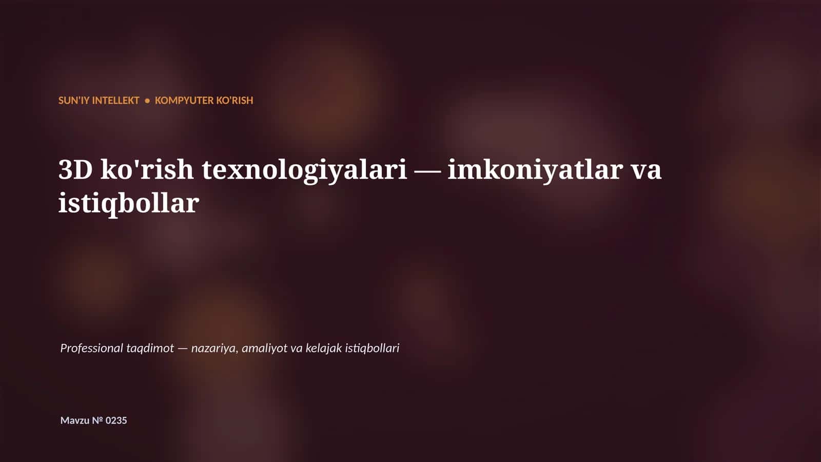 Kompyuter ko'rish 1