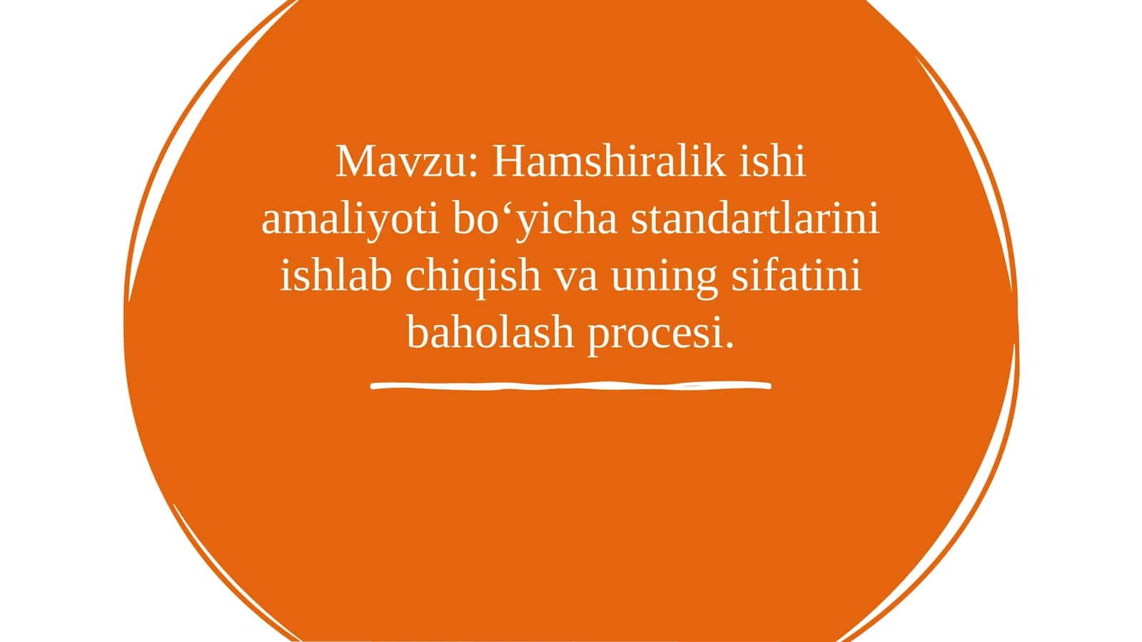 Hamshiralik ishi-mustaqil ish-SLAYD 1