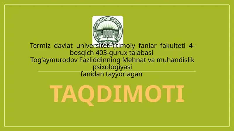 MEHNAT SIFATINI TA’MINLASHNING PSIXOLOGIK OMILLARI 1