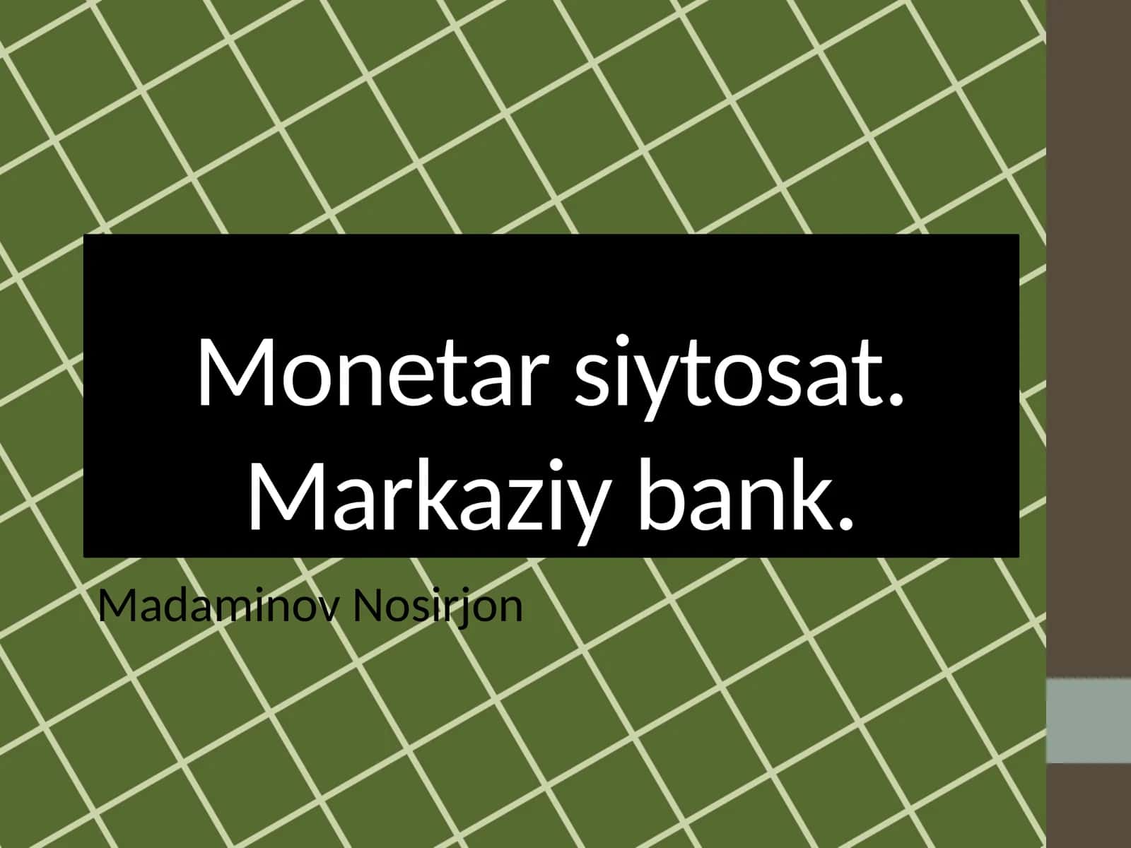Monetarizm 1