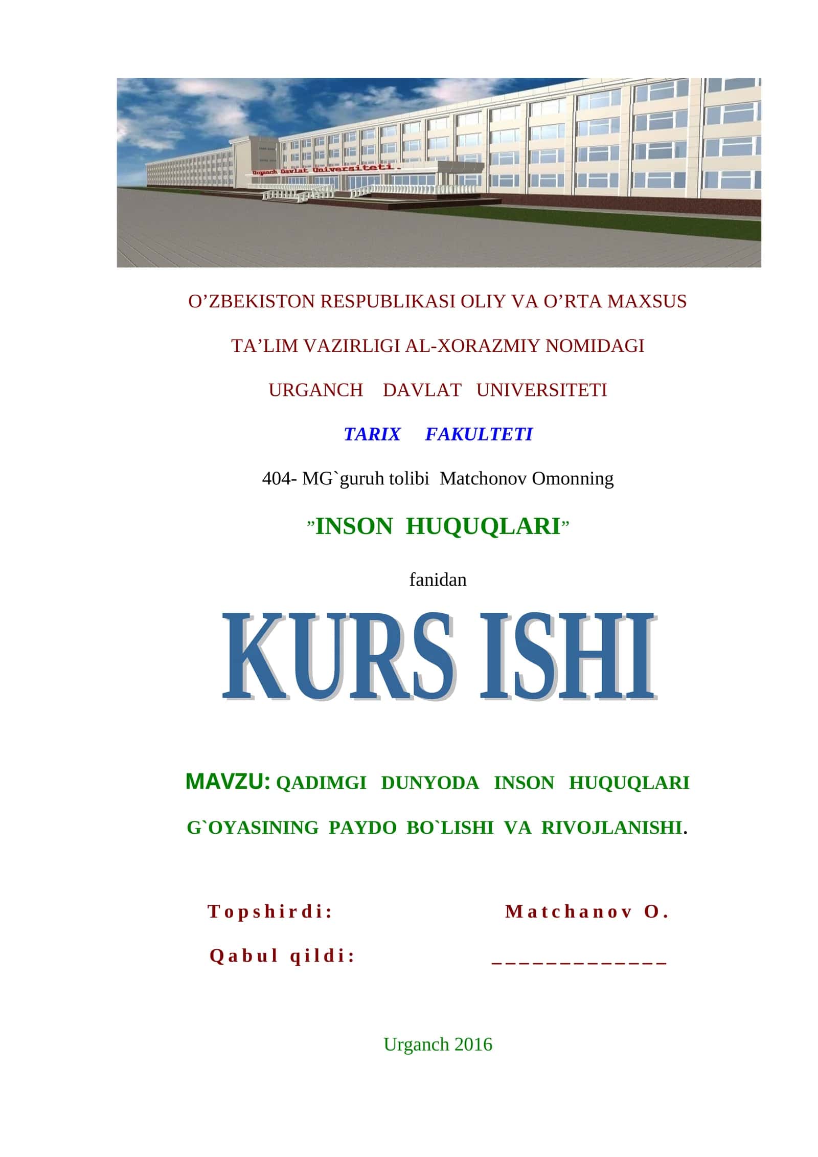 INSON HUQUQLARI 1