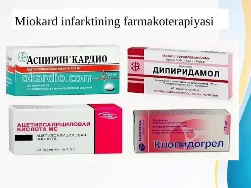 Miokard infarktining farmakoterapiyasi 1