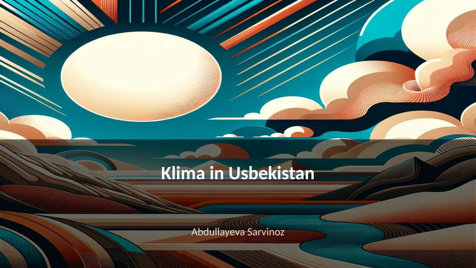 Klima in Usbekistan 1