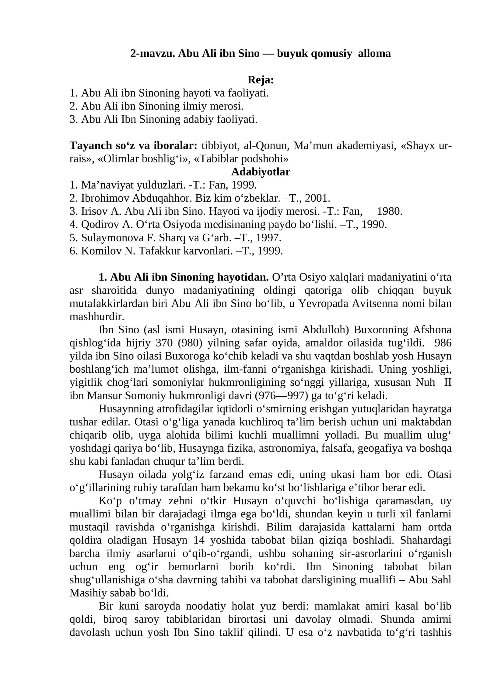 Abu Ali ibn Sino — buyuk qomusiy alloma 1