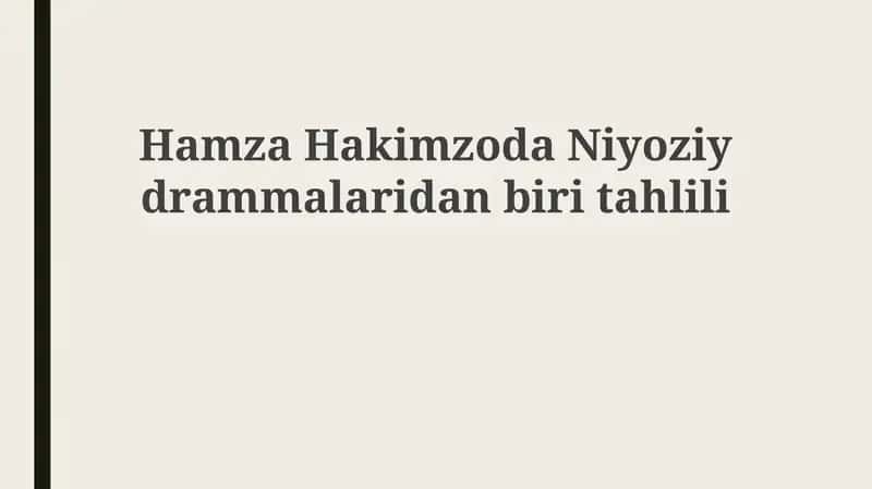 Hamza Hakimzoda Niyoziydrammalari 1