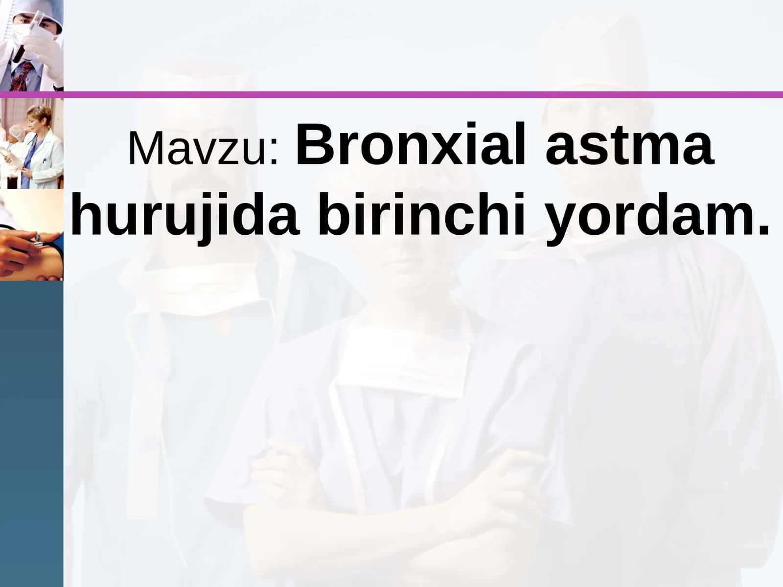 Bronxial astma hurujida birinchi yordam 1