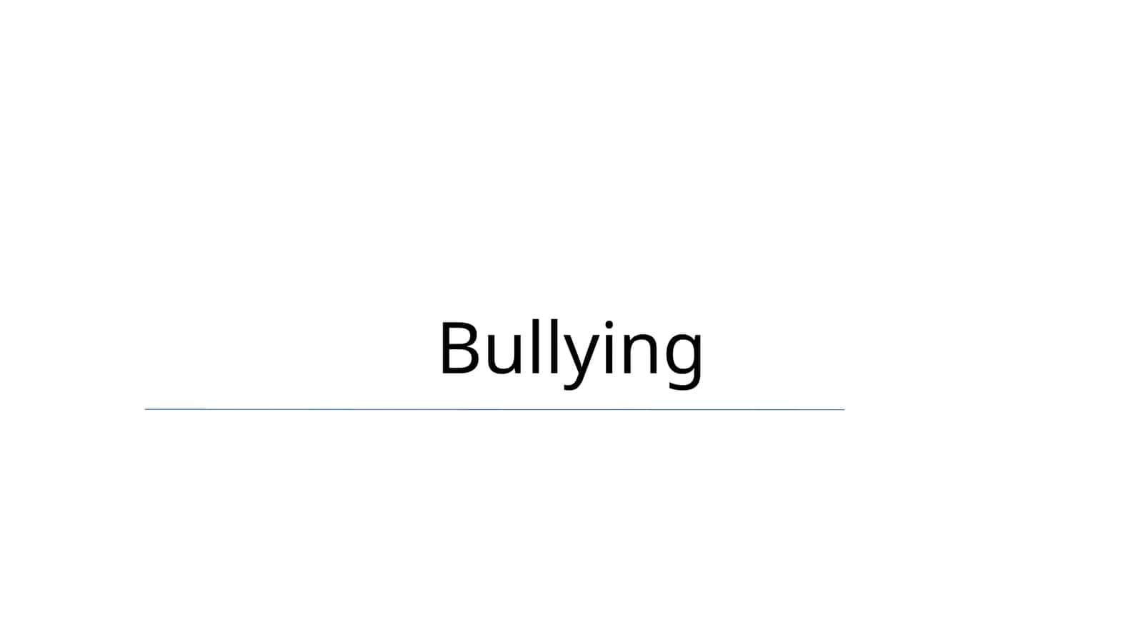 Bullying 1