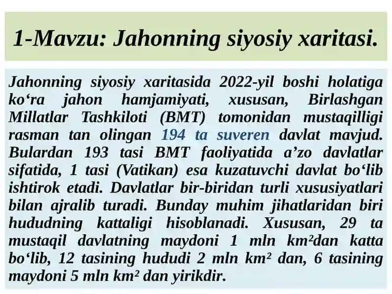 Jahonningsiyosiyxaritasi