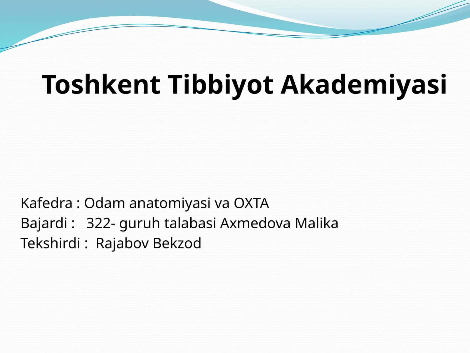 Boshsohasining klinika anatomiyasi 1