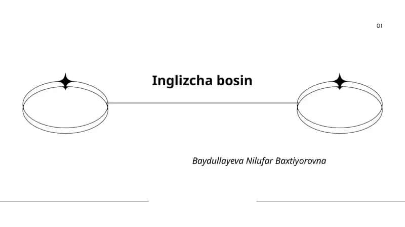 Inglizcha Bosin 1