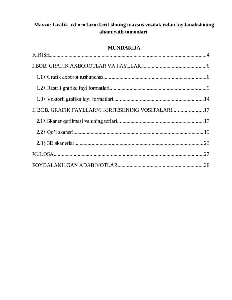 Grafik axborotlarni kiritishning maxsus vositalaridan foydanalishining ahamiyatli tomonlari 1