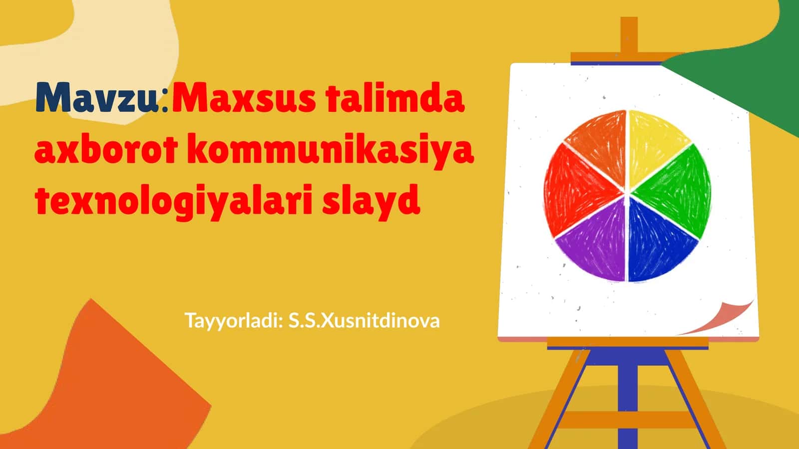 Maxsus talimda axborot kommunikasiya texnologiyalari slayd 1