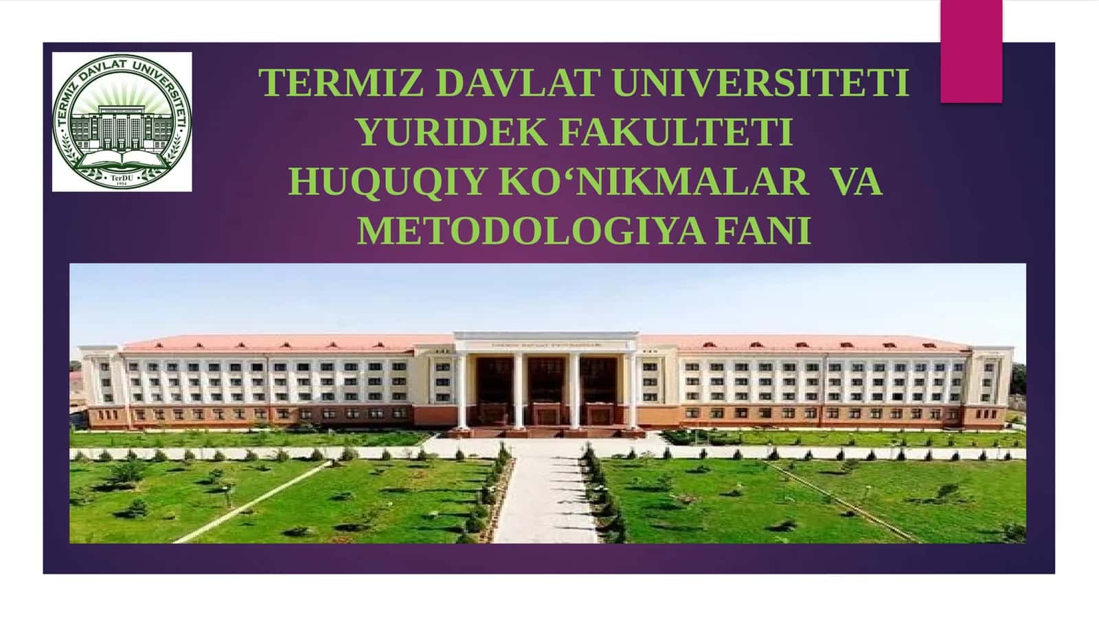 MUVAFFAQIYATLI YURIST KARERASINI REJALASHTIRISH USULLARI 1