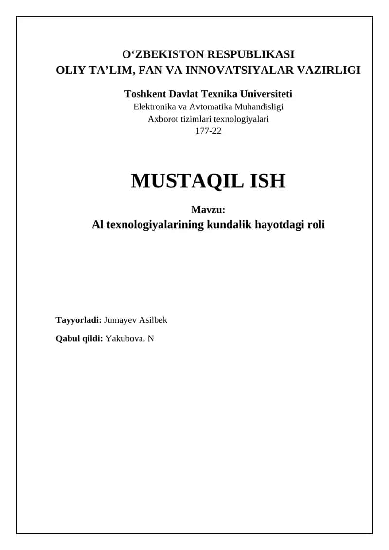 Sun'iy intellekt: Misollar va afzalliklar 1