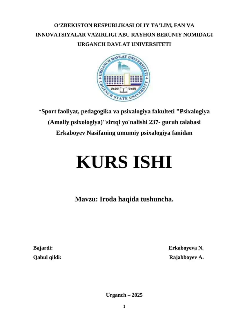 Psixologiya (Amaliy psixologiya) 1
