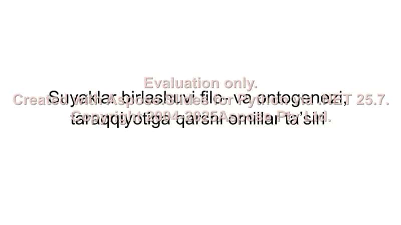 Suyaklar birlashuvi filo- va ontogenezi, taraqqiyotiga qarshi omillar ta’siri 1