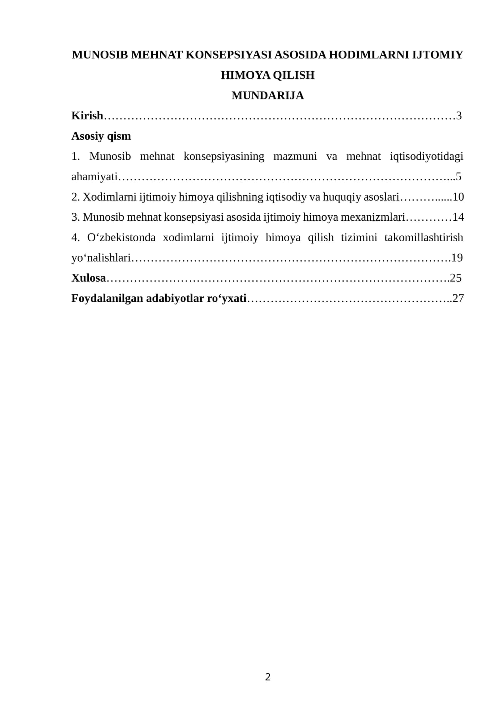 MUNOSIB MEHNAT KONSEPSIYASI ASOSIDA HODIMLARNI IJTOMIY HIMOYA QILISH 1