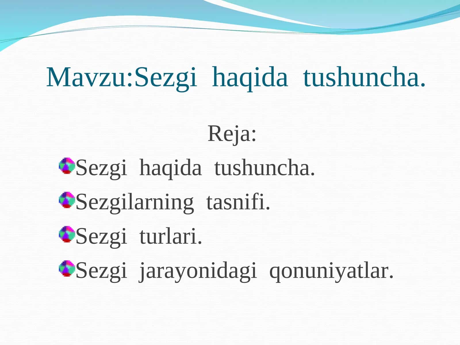 Sezgi haqida tushuncha 1