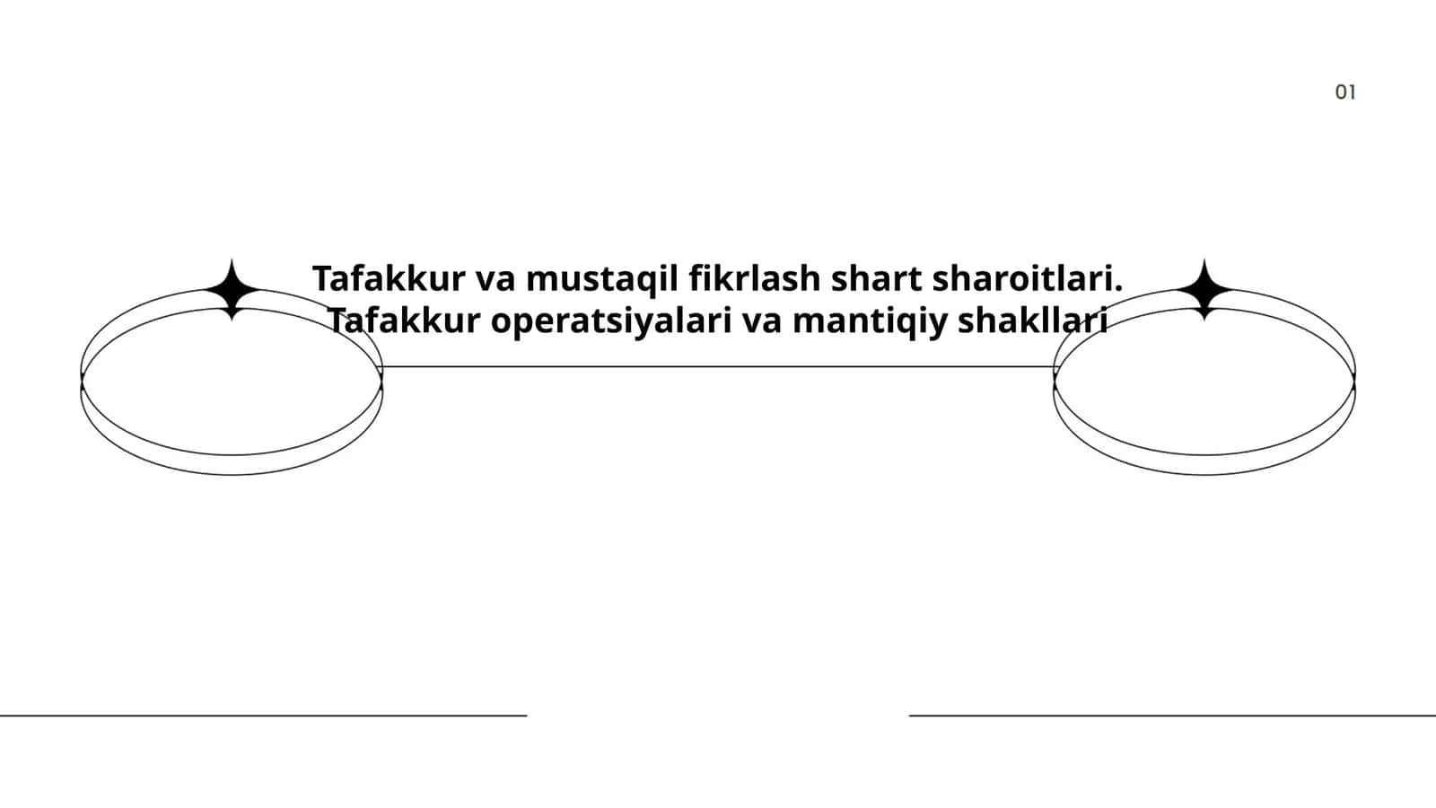 Tafakkur va mustaqil fikrlash shart sharoitlari. Tafakkur operatsiyalari va mantiqiy shakllari 1