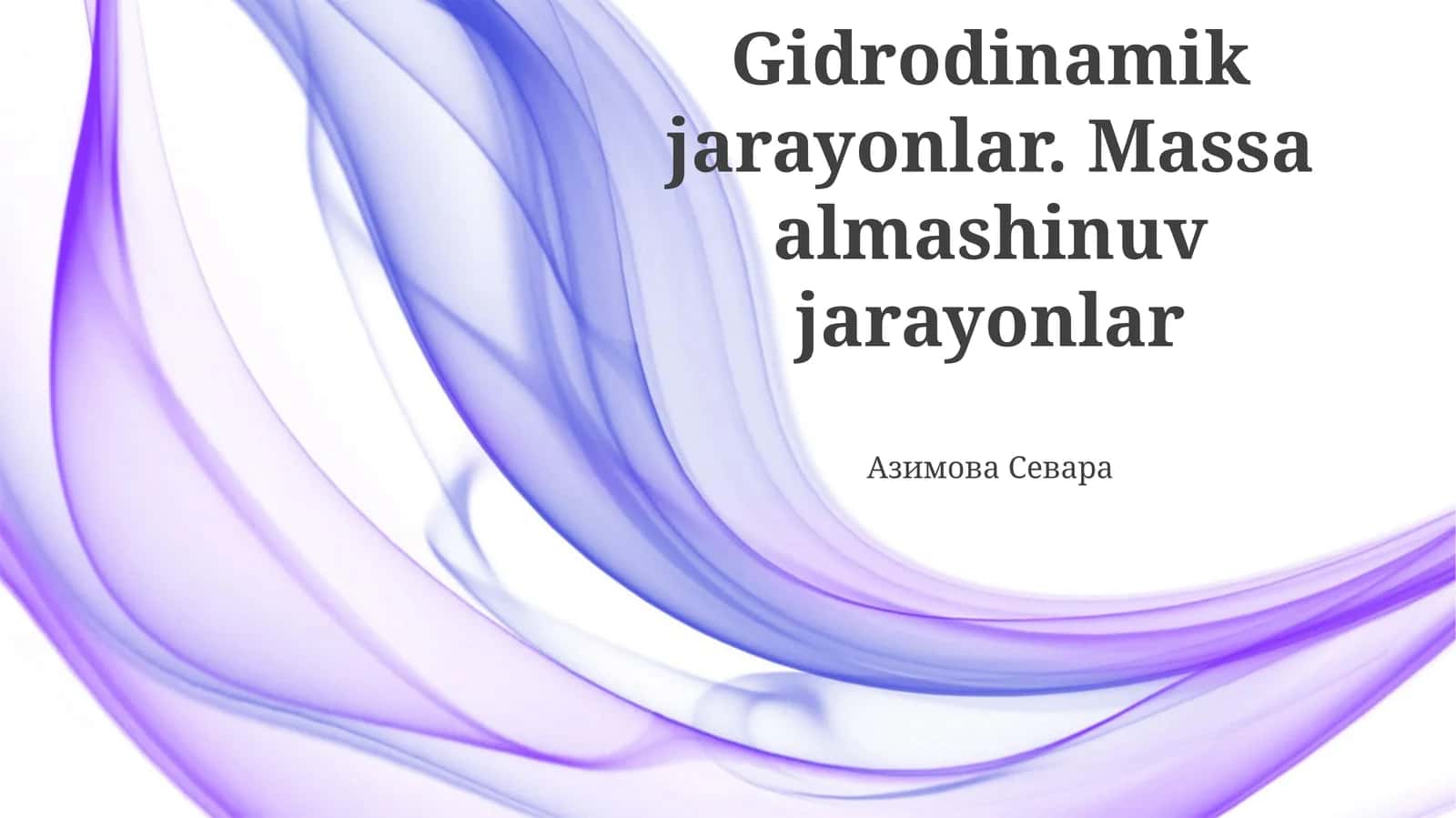 Modda almashinu mexanizmlari 1