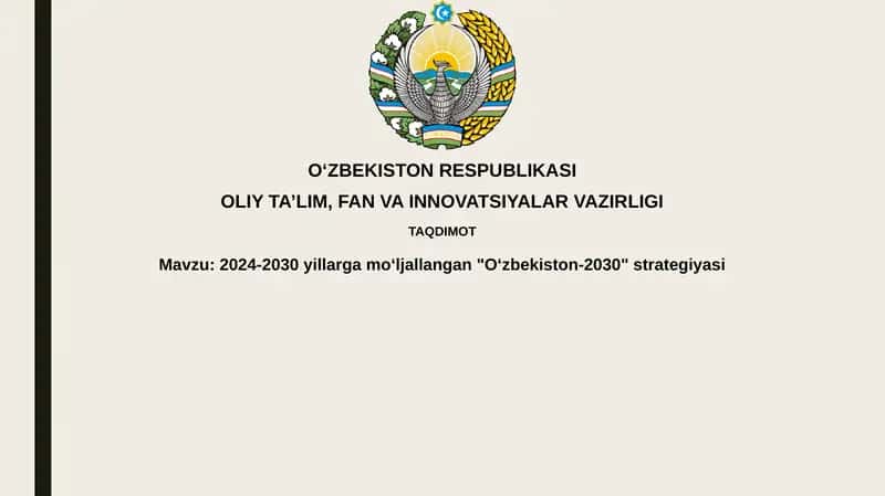 Oʻzbekiston-2030 strategiyasi 1