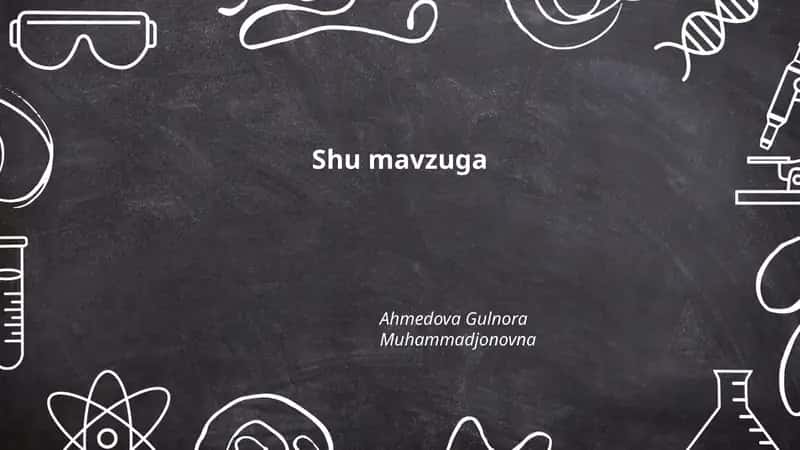 Shu mavzuga umumiy kirish 1