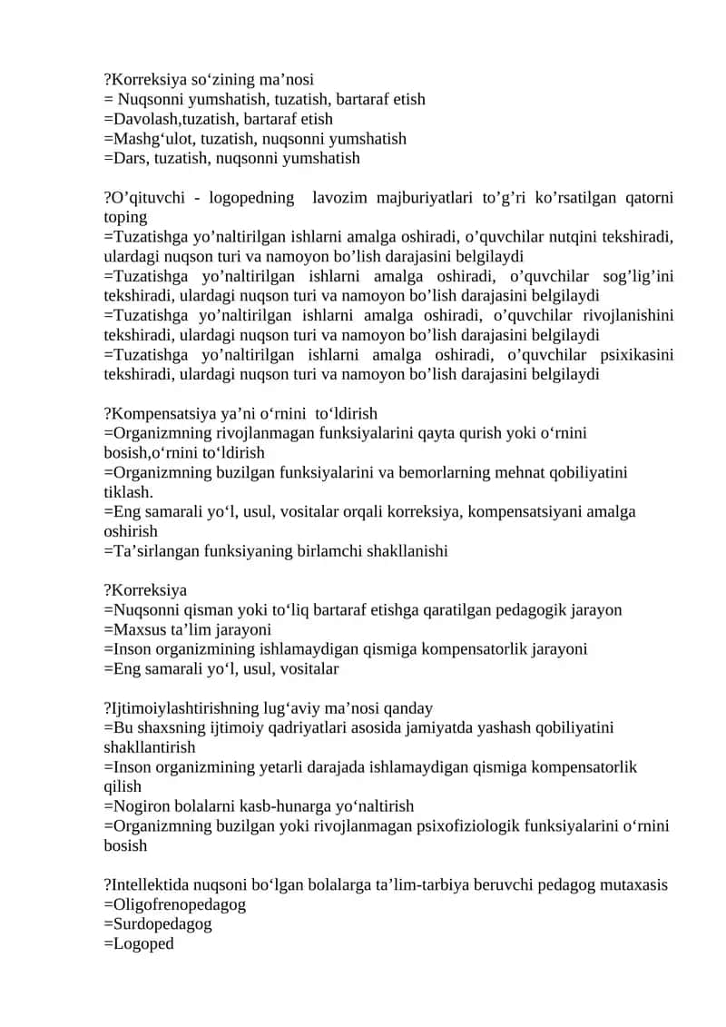 Korreksiya so‘zining ma’nosi 1