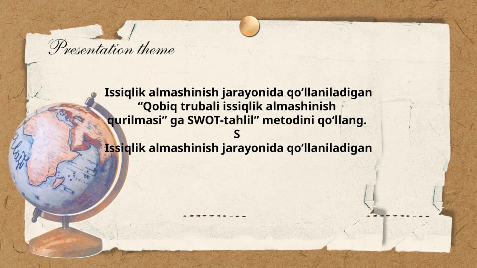 Qobiq trubali issiqlik almashinish qurilmasi 1