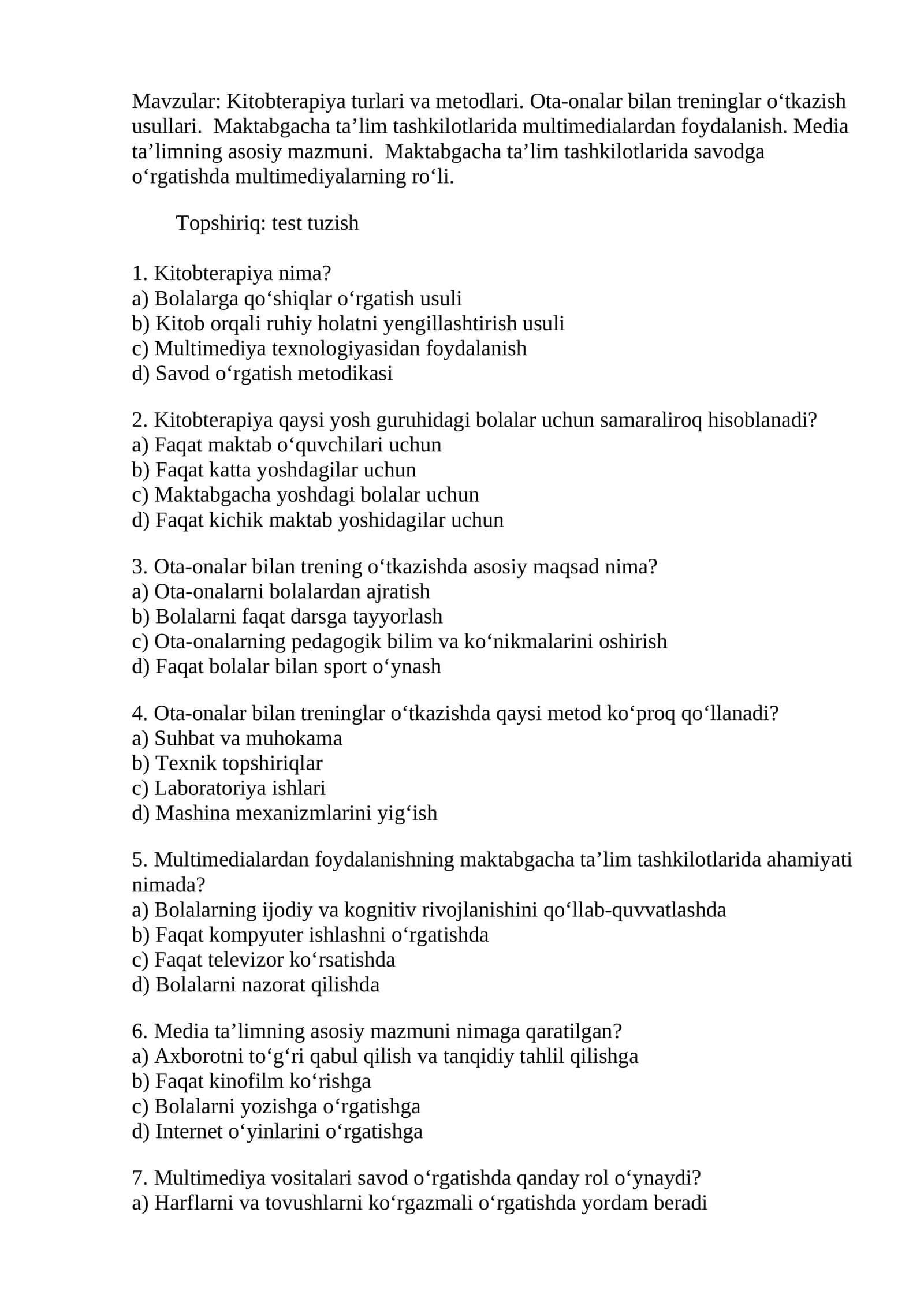 Ota-onalar bilan treninglar o‘tkazish usullari 1