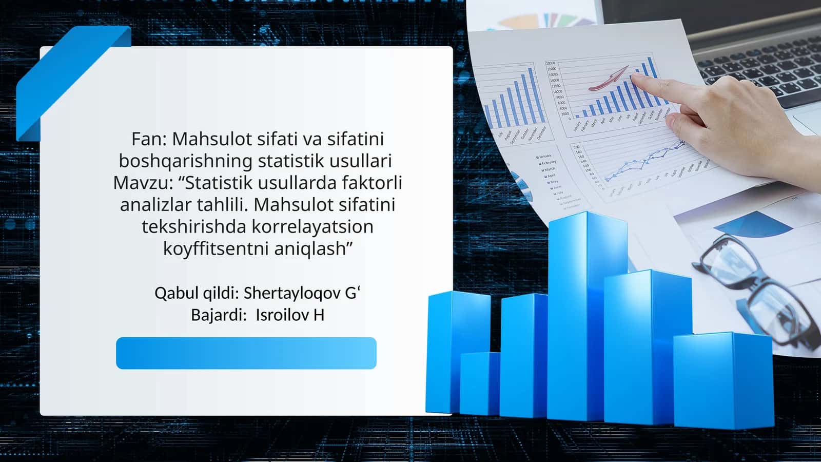 "Statistikusullar dafaktorli analizlar tahlili" 1