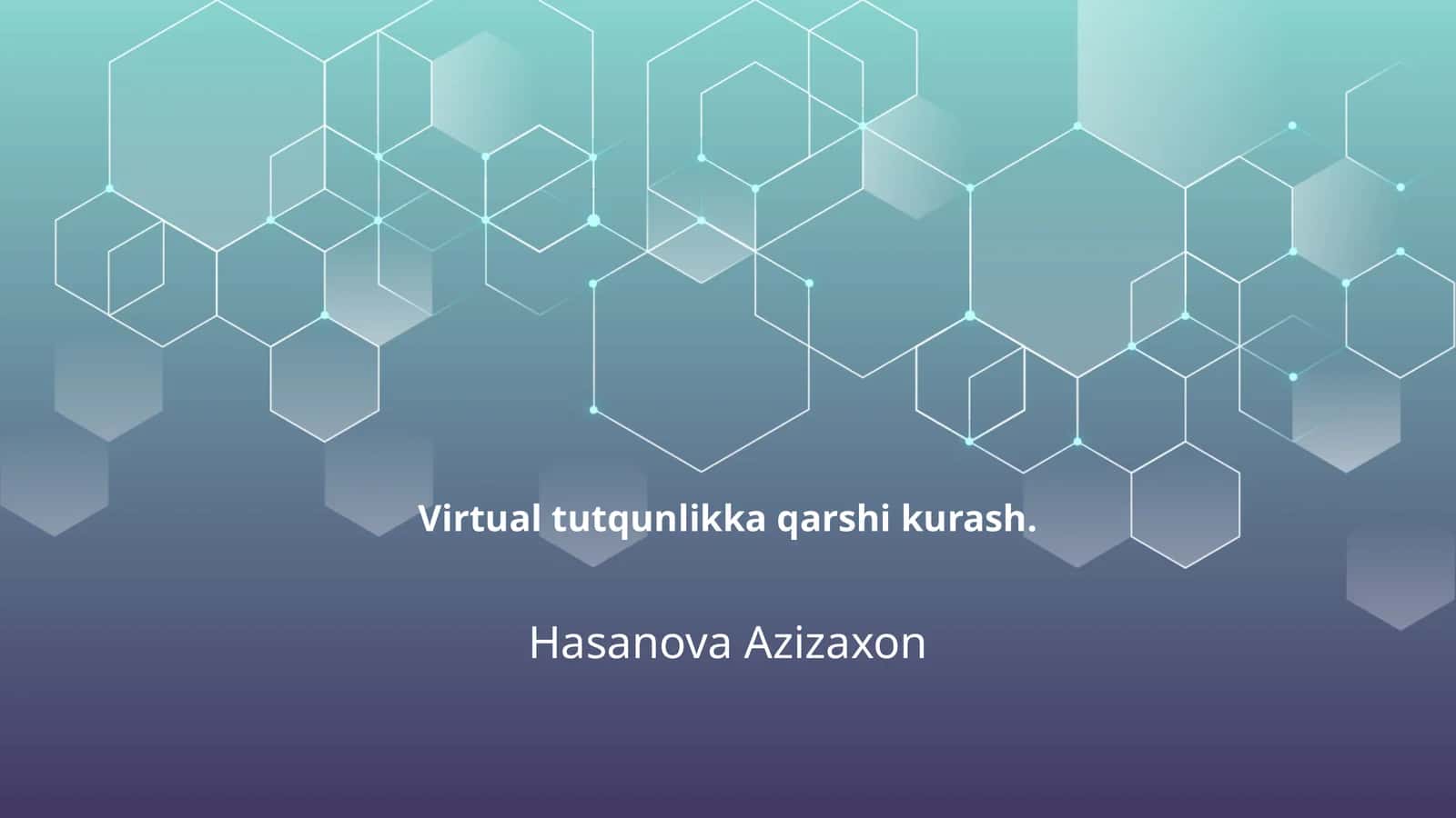 Virtual tutqunlikka qarshi kurash 1