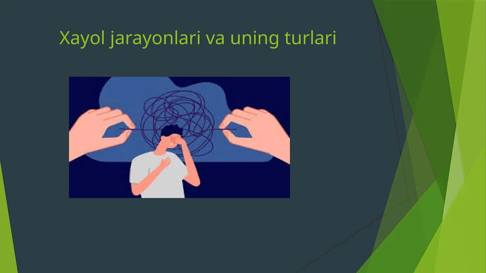 Xayol jarayonlari va uning turlari 1