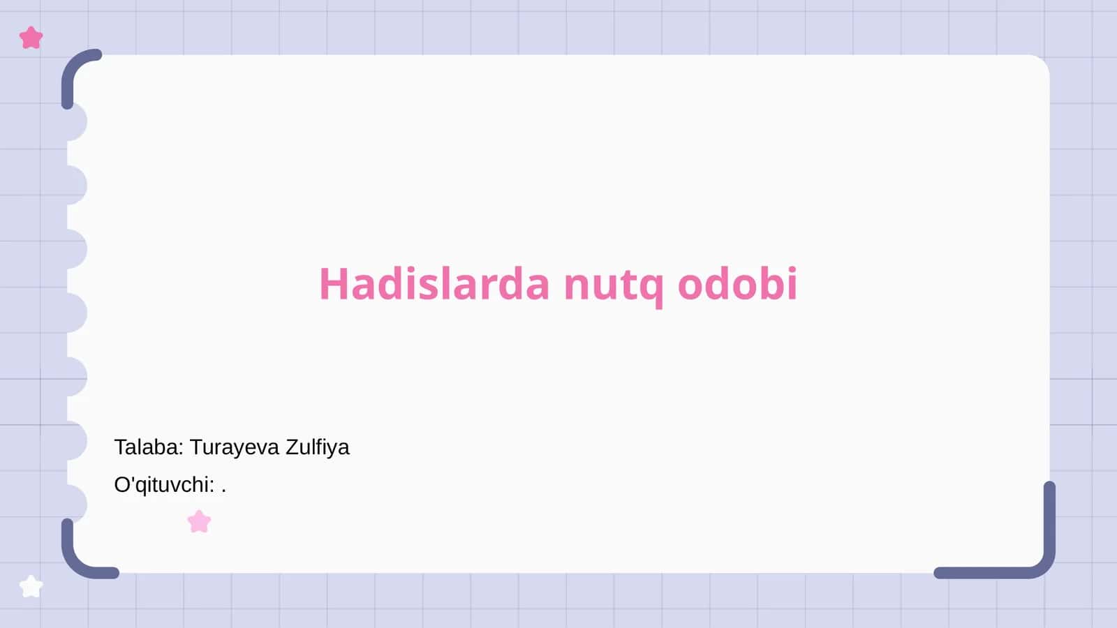 Hadislarda nutq odobi 1