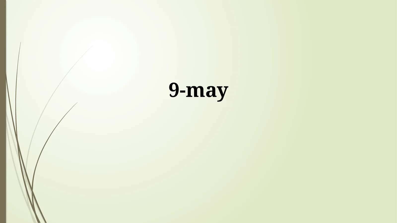 9-May: G'alaba kuni va xotira 1