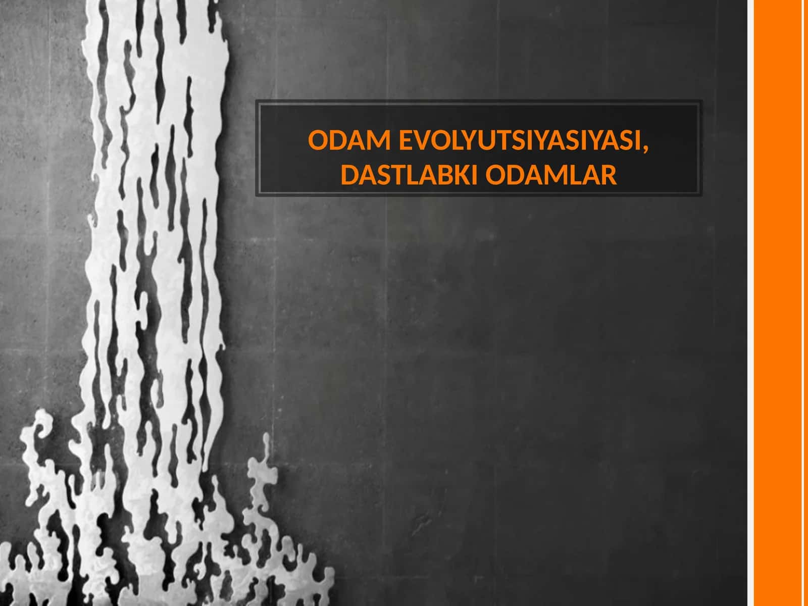 ODAM EVOLYUTSIYASIYASI, DASTLABKI ODAMLAR 1
